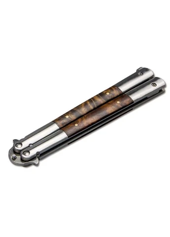 Ніж метелик, балісонг Magnum Balisong Wood Large (довжина: 225мм, лезо: 125мм), дерево Boker (397055316)