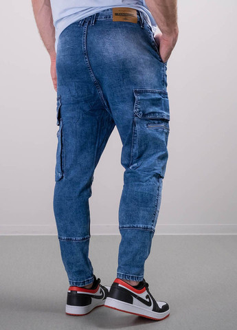 Синие демисезонные джинсы мужские 200126 Power