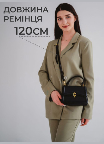 Стильна жіноча сумка, Жіноча сумочка через плече, Сумка крос-боді 9539 Чорний 72415 OnePro (300168139)