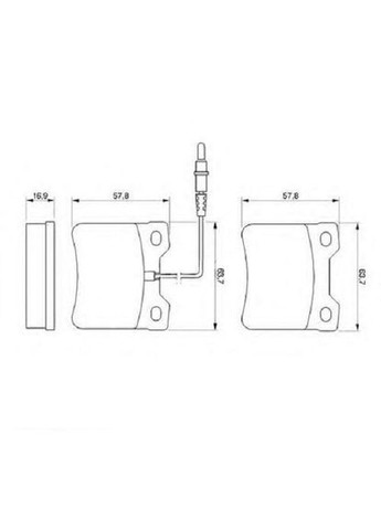 Колодка Bosch 00-00014137 (346483555)