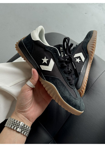 Чорні Осінні кеди чоловічі converse run star trainer black конверс ран стар No Brand