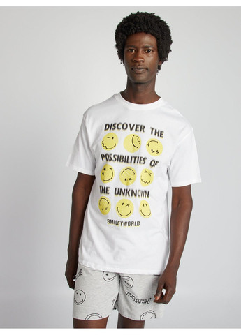 Піжама (комплект),білий з принтом, Kiabi (360613697)