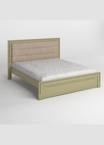 Односпальне дерев'яне ліжко Торонто Т5 (RAL1020)/Аляска 23 (бежевий) 80х190 см (MBG-10699) Mebigrand (366087277)