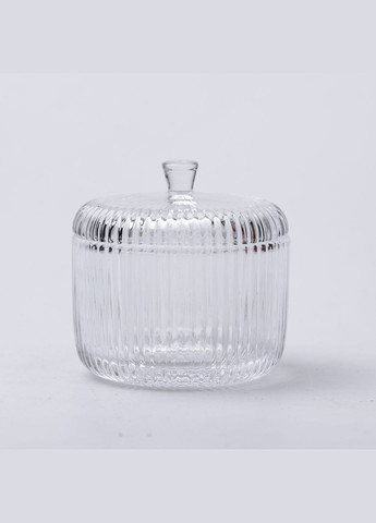 Цукерниця склянна вінтажна зі скляною кришкою Yiwu (327430239)