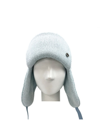 Шапка вушанка жіноча поліестер блакитна ШЕРУ LuckyLOOK 674-219 (322792104)