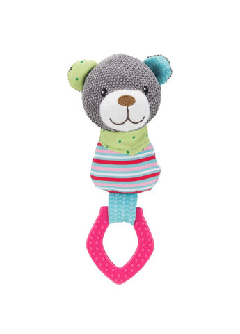 Игрушка Junior Медведь для собак, с кольцом со звуком, 23 см (текстиль/плюш) Trixie (292258308)