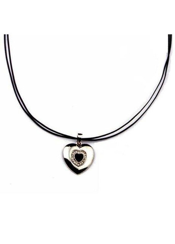 Кулон підвіска серце в стразах на канатах, 2622 Fashion Jewelry (338431232)