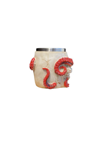 Чашка 3D Череп с Осьминогом 400 мл Home (294635518)