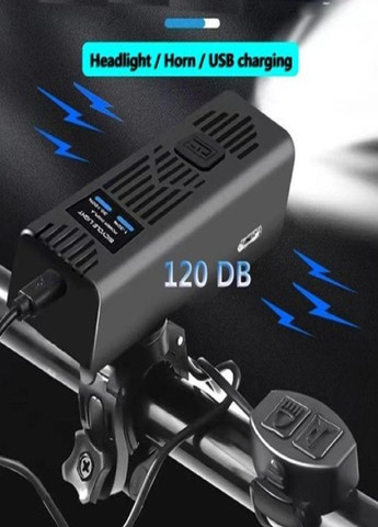 Велофара на руль с сигналом MT-007-T6, 450Lum, выносная кнопка, Waterproof VTech (330033619)