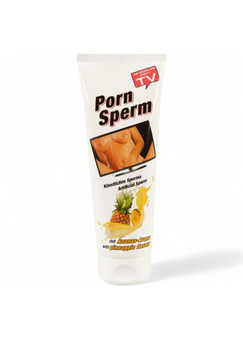 Интимная гель смазка с имитацией спермы 250 мл Лубрикант сперма аромат ананаса Porn Sperm Pineapple Orion (317747237)