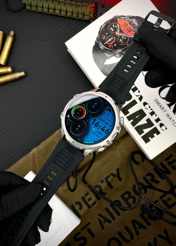 Мужские умные часы Silver Steel + ремешок в подарок Modfit Tactic Blaze (356130720)