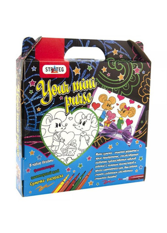 Набор для творчества Сумкараскраска Мышонок на русском языке (2043) Strateg (301648600)