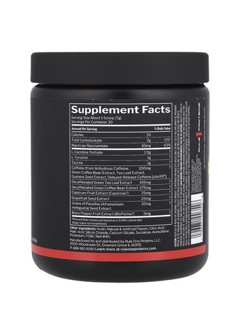 Жироспалювач Proteins Burn 210 g (Watermelon) Rule One (308976620)