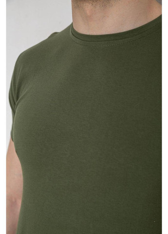 Хаки (оливковая) футболка мужская однотонная базовая, цвет хаки, 244r2408 Ager Футболка
