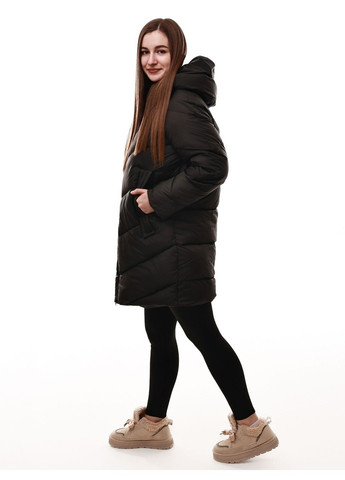 Чорна куртка демісезонна жіноча No Brand