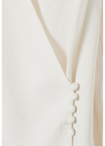 Жіноча загорнута блуза Н&М (56747) S Біла H&M (284105636)