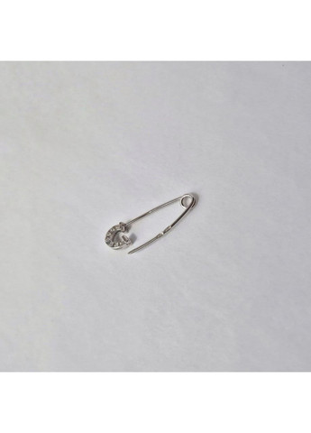 Серебряная Булавка Шпилька Подкова в Белых камнях серебро 925 пробы Родированное 7039р 0.90г No Brand (319159197)