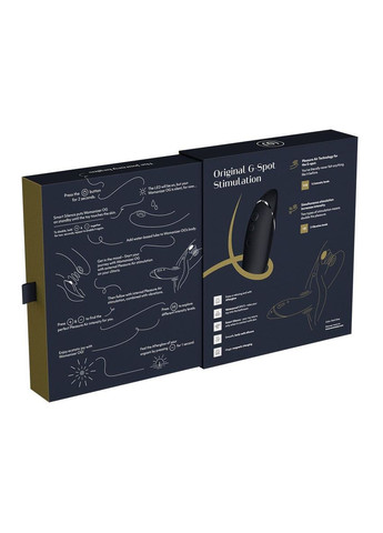 Вакуумный стимулятор для точки G и клитора с вибрацией OG Dark Grey, 12 уровней, 3 режима Womanizer (303896460)