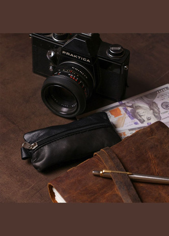 Вместительная ключница из натуральной кожи 15203 Черная Shvigel (298570520)