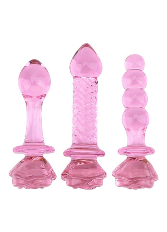 Анальная пробка из розового стекла ( тип C) We Love (284279500)