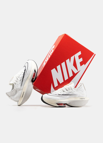 Кроссовки женские и мужские Nike Air Zoom Alphafly white | Найк Аир Зум Алфафлай белые No Brand белые демисезоны (315761843)