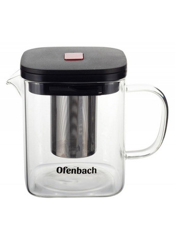 Чайник стеклянный заварочный со съемным ситечком (0612s) 600 мл Ofenbach (289462416)
