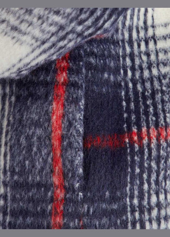 Комбинированная куртка демисезон,темно-синий-красный-белый в клетку, Kiabi