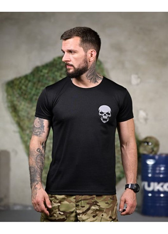 Тактическая мужская футболка с принтом черная No Brand (348437524)