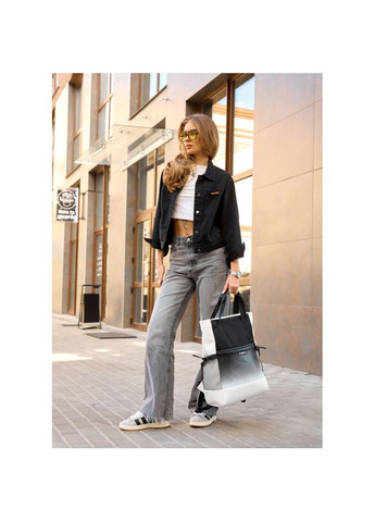 Cумка-рюкзак Shopper біла з принтом Sambag (329692784)