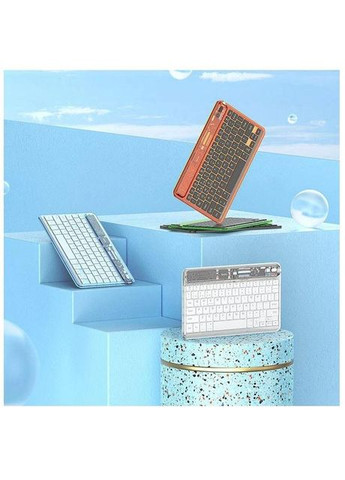 Клавіатура бездротова S55 Transparent Discovery edition wireless BT keyboard Space White Hoco (293345615)