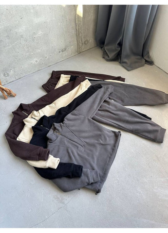 Коричневий зимній новинка 🔥 термо костюми для дітей та всієї родини брючний queensleep_7km 077 P