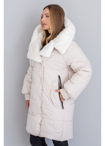 Молочная зимняя зимня куртка фрея MioRichi