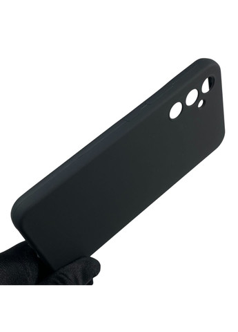 Чохол для Galaxy A34 5G (SM-A346E) силіконовий з мікрофіброю нековзний на самсунг а34 5г чорний Samsung (366389430)