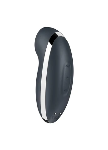 Вібростимулятор-пульсатор Tap & Climax 2 Grey, ефект постукування пальцем Satisfyer (383091088)