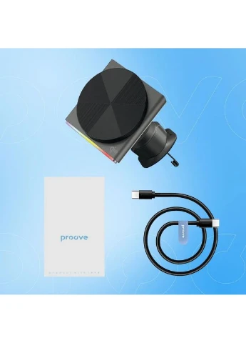 Автомобильный держатель с беспроводной зарядкой Neostorm Qi2 15W gray Proove (396529009)