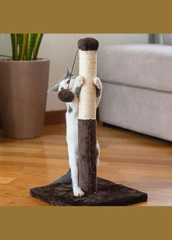 Напольная когтеточка столбик с игрушкой для кошек PA 4014 (Ферпласт Пион 4014) Ferplast (297512140)