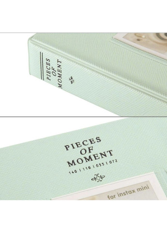 Фотоальбом для Instax Mini, Liplay, Polaroid 300, Z2300, SHARE SP-1, SP-2, link, Mint Green 64 Fujifilm (365721950)