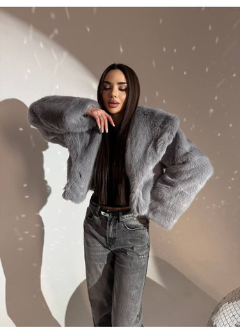 Женская укороченная шуба с объемными рукавами MonCher (370865013)