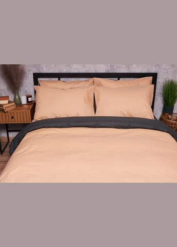 Комплект постільної білизни Бязь Gold Люкс King Size 220x240 наволочки 4х50х70 (MS-820003293) Moon&Star Gray Cream (288044177)