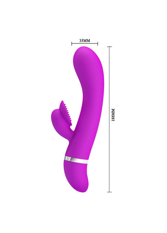 Вибратор со стимулятором клитора BERT No Brand (284728852)
