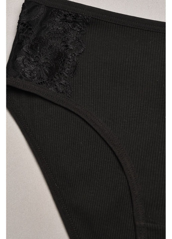 Трусы женские однотоные черного цвета Let's Shop (366063198)