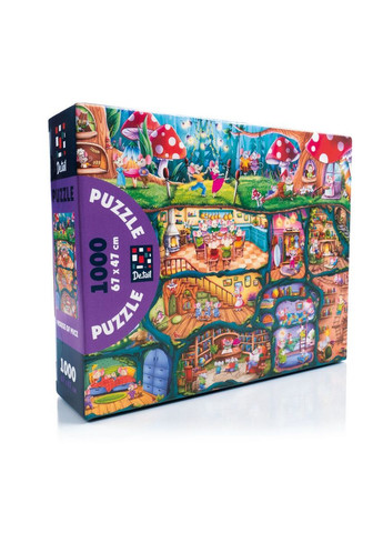 Пазли De.tail. Будиночок мишенят. 1000 деталей DT1000-15 - творча гра для сім'ї Vladi toys (366861734)