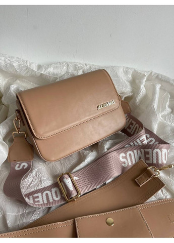 Женская сумка Jacquemus Le Carinu Beige Жакмюс клатч кросс боди Бежевая классическая No Brand (362045794)