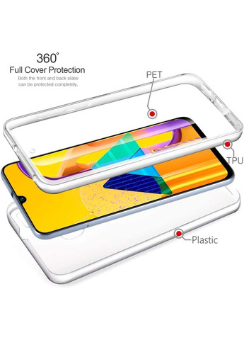 360 протиударний чохол для Samsung Galaxy M30s прозорий двосторонній чохол на самсунг М30с TPU (323166204)