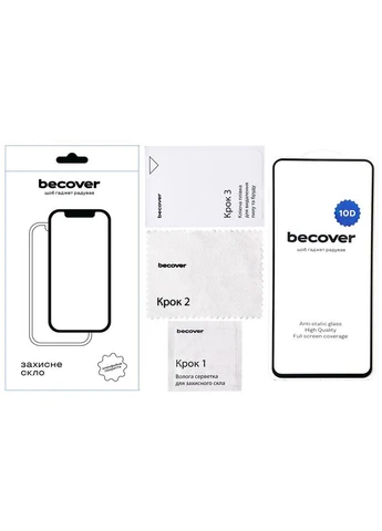 Скло захисне Tecno Spark 20 /20C 10D Black (ek16868) BeCover Tecno Spark 20 (KJ5n)/20C (BG7n) 10D Black (388900425)