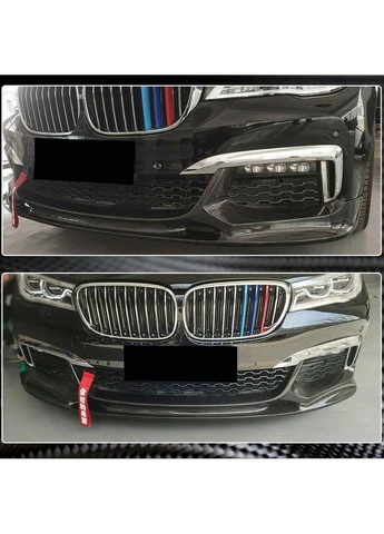 Накладка на передній бампер Lip V1 (для M-Sport 2016-2019, Карбон) для 7 серія G11/G12 рр BMW 7-Series (389778440)