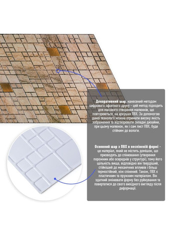 Декоративна ПВХ панель 960х480х4мм SW-00002479 Sticker Wall (362115286)