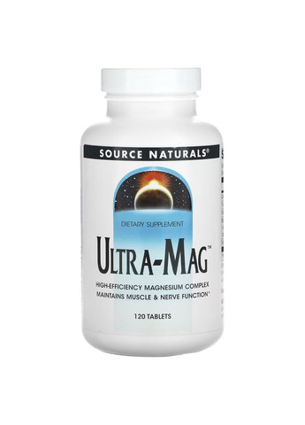 Магній Ultra-Mag Magnesium Complex - 120 tabs Source Naturals (280916953)