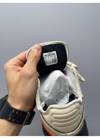 Чорні Осінні кросівки чоловічі adidas niteball beige black orange v2 адідас найтбол No Brand