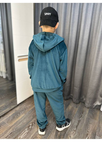 Теплий велюровий костюм з начосом на хлопчика Nositi 008-200-550 (370299409)